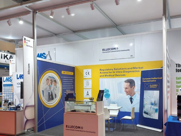 Our booth in the German Pavilion at Arab Lab